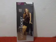 NEW LADY'S WEST LOOP KNEE HIGH NYLONS with CONTROL TOP & SHEER TOE PLUS SIZE 1