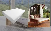 Prolinemax Crib Size 52x28x6 Outdoor Foam Daybed Mattress High Density 1.8 PCF Medium Firm