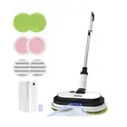 Cordless Electric Mop, Floor Cleaner with LED Headlight & Water Sprayer, Up t...