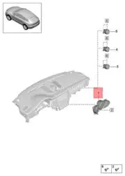Genuine PORSCHE Combi-Instrument Black 95B920900KB6N3