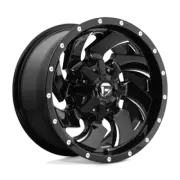 20X10 Fuel 1PC D574 CLEAVER 5X5.5/150 -18MM GLOSS BLACK MILLED