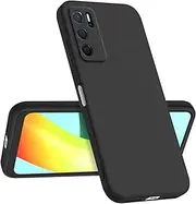 [Longstong] Mobile Phone Case Compatible with Oppo A16 / Oppo A16s / Oppo A54s (6.52 inches), Shockproof Personalised Slim Minimalist Design - Black