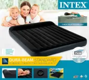 New Intex Dura-Beam Pillow Rest Mid-rise king Camping/Indoor Airbed