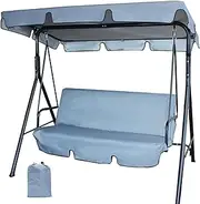 Swing Chair Canopy Replacement,Garden Swing Waterproof Cover 3 Seater 2 Seater,Swing Seat Replacement