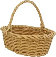 Easter Basket Wedding Basket Empty with Handles Easter Candy Storage Basket Gift Basket for Kids Toy Party Favor Celebration