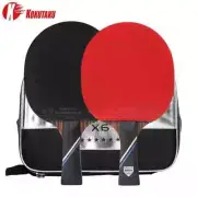 4/5/6 Star Ping Pong Racket Carbon Table Tennis Set Pimples in Rubber with Bag