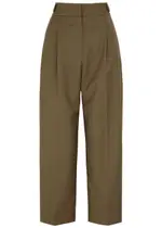 Rejina Pyo Eunah Tapered Woven Trouses - Olive - 10 (UK10 / S) 10 (UK10 / S)