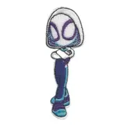 SPIDER-GWEN IRON ON PATCH 3.5" Ghost Spider Colorful Superhero Embroidered NEW