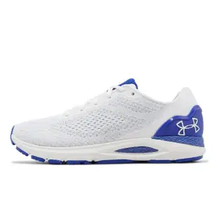 【UNDER ARMOUR】慢跑鞋 HOVR Sonic 6 白 藍 男鞋 緩震 運動鞋 UA(3026121104)