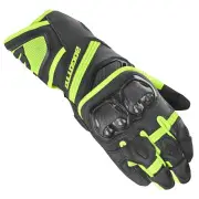Veloce Motorcycle Gloves Black Yellow