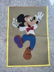 Mickey Mouse Needlepoint Hand Painted Canvas