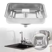 Square Stainless-Steel Kitchen Sink Strainer Drainer Post Stopper Waste Plug New