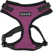 Puppia PAJA-AC617-PU-M Authentic RiteFit Harness with Adjustable Neck, Medium, Purple