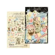 GRAPHIC 45 ~ HIP HIP HOORAY ~ Ephemera Assortment ~ 55 Pieces