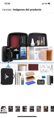 Ski Snowboard Tuning and Waxing Kit with Wax Iron, All Temperature Wax, Edge