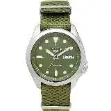 在飛比找遠傳friDay購物優惠-SEIKO 精工 SRPE65K1手錶 次世代5號 綠色帆布