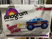 33" POLICE CAR Shaped Balloon party favor SuperShape free ship refillable