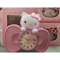 在飛比找蝦皮購物優惠-HELLO KITTY 甜美蝴蝶結七彩超靜音貪睡鬧鐘 JM-