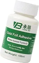 TOOYFUL 100ml Gilding Craft Gold Glue for Metal Sheets Gilding Crafting, Glass, Oily