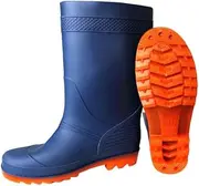 [CLSQLXYJZC] Lightweight Mid Calf Anti Slip Waterproof Rubber Fishing Rain Boot for Men, Outdoor Garden Work PVC Breathable Rain Boots, for Gardening Farming Camping Fishing and Yard Working