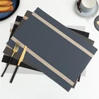 Dining Table Mats Set of 6 PVC Placemats Washable 45x30cm for Easy Use