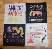 Halloween Decorations Pillow Covers 18x18 Set of 4 Sanderson Sisters Hocus Pocus