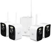 Swann MaxRanger Mini Kit 4K Wireless NVR Security System 4-Cam Kit,4K Camera Forever Charged Solar Panel,Wi-Fi Cameras Outdoor, Color Night Vision,True Detect,No Monthly Fee,Local Storage, MRMINISD4