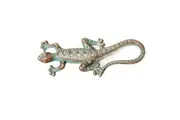 Mr Gecko Cast Iron Gecko Lizard for Wall Tree Fence Bronze Figurine Statue