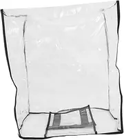 [Minkissy] Transparent Travel Luggage Cover for Suitcase Protection Lightweight Durable Trolley Case Sleeve for Easy Carrying and Travel Convenience