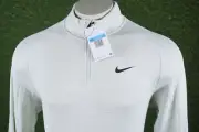 MEN’S MEDIUM NIKE DRI-FIT VAPOR ADV 1/4 ZIP GOLF PULLOVER LONG SLEEVE WHITE, NWT