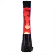 MDI Black/Red/Yellow Motion Lava Lamp & Bluetooth Speaker Table Lamp, Portable Home Bedroom Desk Lamp Night Light, Music Player