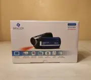 New Sealed Minolta MN90NV 1080p HD Touchscreen Camcorder Blue