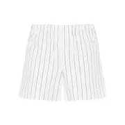 [Ami] Ami-Off White Elasticated Cotton Bermuda-Uomo M STAND
