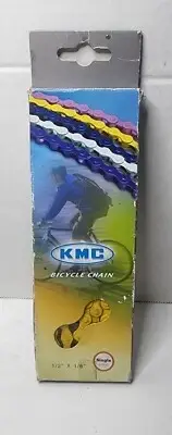New KMC Single Speed Bicycle Chain 1/2" x 1/8" Cruiser BMX FIXIE MTB Model Z410!