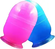 2pcs Hair Coloring Shaker Cup Hair Dye Tools Hair Colour Mixing Bowl Creaming Soda Lightener Hair Coloring Dyeing Kit Hair Applicator Bowl Lids Mixing Bowls Hair Dye Bowl Plastic