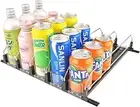 Drink Organizer for Fridge, 5 Rows Soda Can Dispenser for Refrigerator with Push
