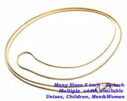 Real 18K Yellow Gold Filled Hypo-allergenic 32" 1.2mm Thin Snake Chain Necklace