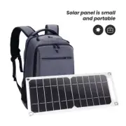 10W 5V USB Solar Panel Folding Power Bank Outdoor Camping Hiking Phone Charger