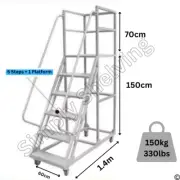 Platform Stairs 1.5M Trolley Picking Ladder Warehouse Brand New Heavy Duty AU