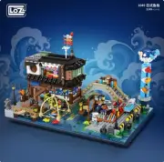LOZ Building Block Toys Creative Ideas Japanese Fish Stall 1049