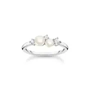 Buy Ring pearls and white stones silver by Thomas Sabo online - THOMAS SABO Australia