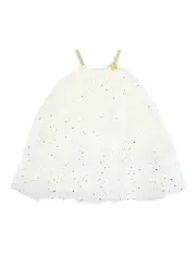 [Bebe by Minihaha] Sparkly Tiered Dress (3-7 Years) in White