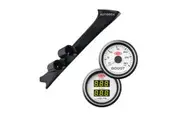 Pillar Pod w/ White Diesel Boost & Dual Volts Gauge for Toyota Hilux 1997-05