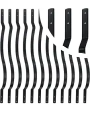 Aluminum Deck Balusters 25-Pk Black Staircase Baluster w/ screws 29.5"x 1" Deck