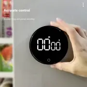 LED Digital Rotary Timer USB Rechargeable Magnetic Cooking Remind Alarm Clock 3-