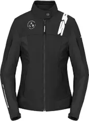 Spidi Corsa Tex Lady Motorcycle Textile Jacket, black-white, Size XS for Women Black White