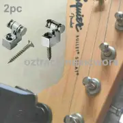 Roller String Tree Guide Retainer for Fender Strat & Tele Style Guitars.. Silver