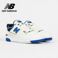 在飛比找PChome24h購物優惠-[New Balance復古鞋_中性_白藍色_BB550VT