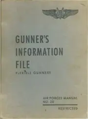 REPRINT GUNNER'S INFORMATION FILE AIR FORCES MANUAL NO. 20 1944 368p WWII COLOR