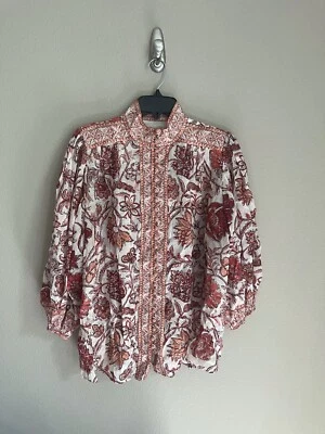 NWT Authentic Zimmermann Vitali Yoke Blouse size AU 3